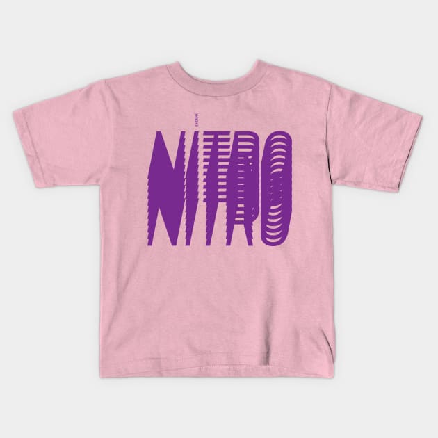 Nitro Purple Kids T-Shirt by Enickma